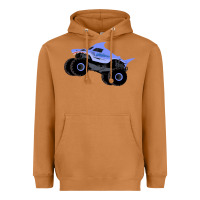 Meerkat Monster Truck Megalodon Heavyweight Hoodie - linhVisuals