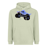 Matcha Monster Truck Megalodon Heavyweight Hoodie - linhVisuals
