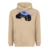 Mushroom Monster Truck Megalodon Heavyweight Hoodie - linhVisuals