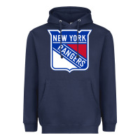 Navy Ny rangers Heavyweight Hoodie - linhVisuals