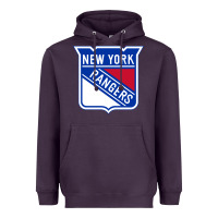 Plum Ny rangers Heavyweight Hoodie - linhVisuals