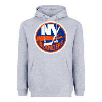 Heather Grey Ny islanders Heavyweight Hoodie - linhVisuals