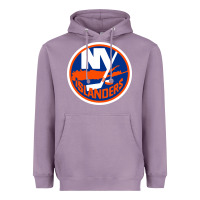Lavender Ny islanders Heavyweight Hoodie - linhVisuals