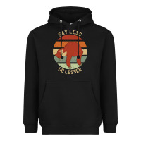 Black say less do lesser funny sloth Heavyweight Hoodie - linhVisuals