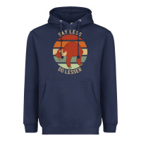 Navy say less do lesser funny sloth Heavyweight Hoodie - linhVisuals