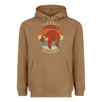 Toasted Coconut say less do lesser funny sloth Heavyweight Hoodie - linhVisuals