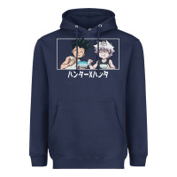 Navy gon killua Heavyweight Hoodie - linhVisuals