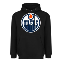 Black oilers Heavyweight Hoodie - linhVisuals