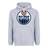 Heather Grey oilers Heavyweight Hoodie - linhVisuals