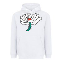 White yorkshire county cricket club Heavyweight Hoodie - linhVisuals