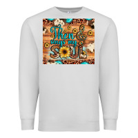 Dove Grey then sings my soul treble clef Premium Sweatshirt - JahusDesignShop