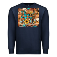 Navy then sings my soul treble clef Premium Sweatshirt - JahusDesignShop