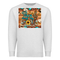 Oatmeal Heather then sings my soul treble clef Premium Sweatshirt - JahusDesignShop