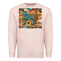 Pale Pink then sings my soul treble clef Premium Sweatshirt - JahusDesignShop