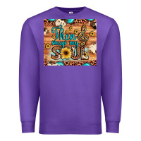 Purple then sings my soul treble clef Premium Sweatshirt - JahusDesignShop