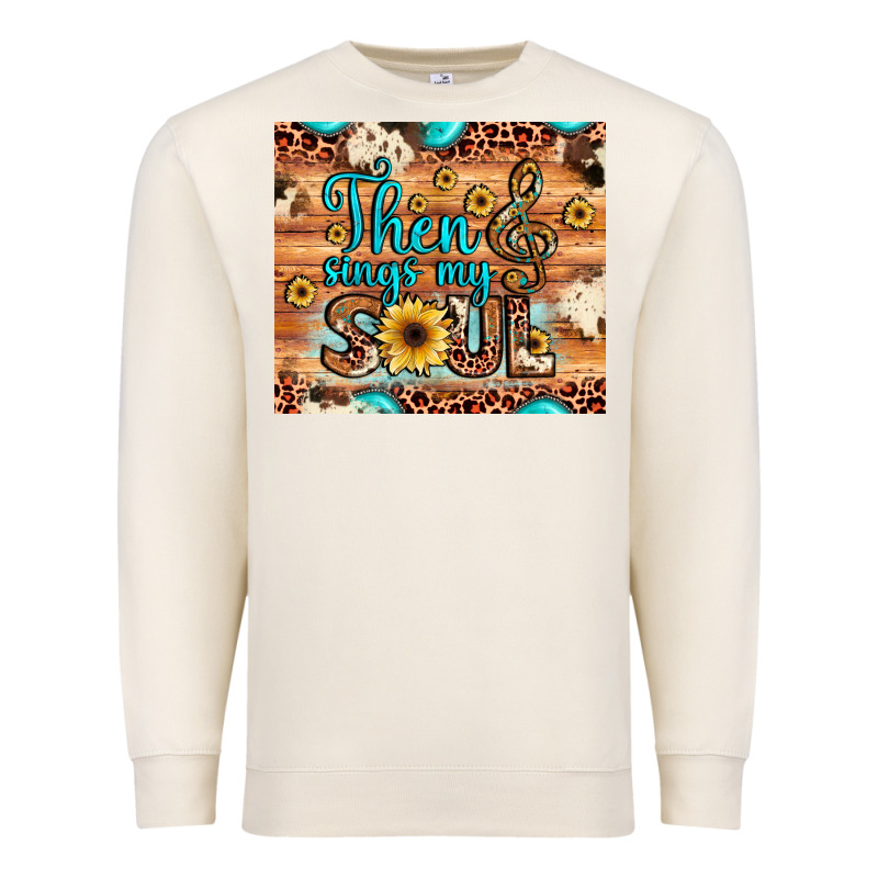 Then Sings My Soul Treble Clef Premium Sweatshirt by JahusDesignShop | Teevron