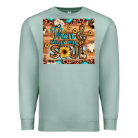 Seafoam then sings my soul treble clef Premium Sweatshirt - JahusDesignShop