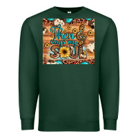 Sports Green then sings my soul treble clef Premium Sweatshirt - JahusDesignShop