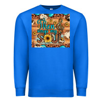 True Royal then sings my soul treble clef Premium Sweatshirt - JahusDesignShop