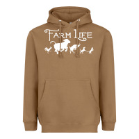 Toasted Coconut FARM LIFE ANIMAL Heavyweight Hoodie - linhVisuals