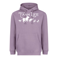 Lavender FARM LIFE ANIMAL Heavyweight Hoodie - linhVisuals