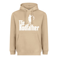 Mushroom Fishing The Rodfather Heavyweight Hoodie - linhVisuals