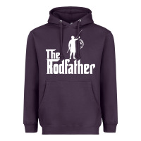 Plum Fishing The Rodfather Heavyweight Hoodie - linhVisuals