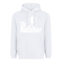White Fishing The Rodfather Heavyweight Hoodie - linhVisuals