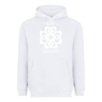 White BREAKING BENJAMIN - BLACK AND WHITE Heavyweight Hoodie - linhVisuals