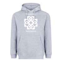 Heather Grey BREAKING BENJAMIN - BLACK AND WHITE Heavyweight Hoodie - linhVisuals