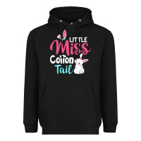 Black little miss cottontail easter Heavyweight Hoodie - linhVisuals