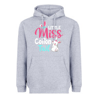 Heather Grey little miss cottontail easter Heavyweight Hoodie - linhVisuals