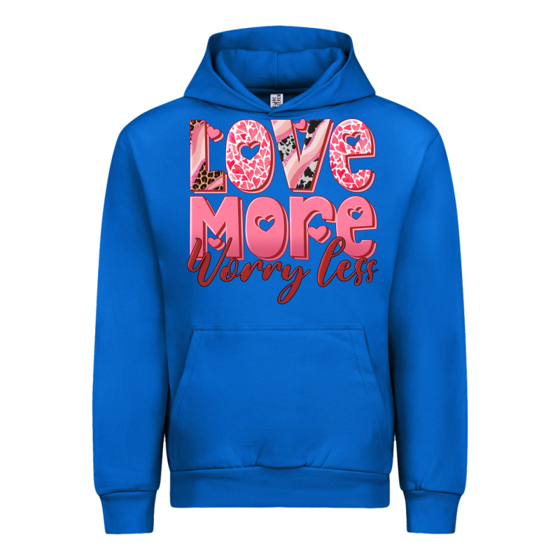 Love More Worry Less Urban Hoodie by RanaPortraitStore | Teevron