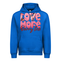 Cobalt love more worry less Urban Hoodie - RanaPortraitStore