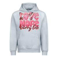 Heather Grey love more worry less Urban Hoodie - RanaPortraitStore