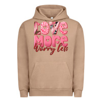Pigment Burro love more worry less Urban Hoodie - RanaPortraitStore