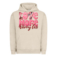 Pigment French Oak love more worry less Urban Hoodie - RanaPortraitStore