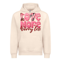 Sandshell love more worry less Urban Hoodie - RanaPortraitStore