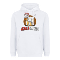 White mamasaurus Heavyweight Hoodie - linhVisuals
