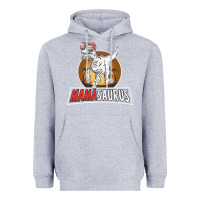 Heather Grey mamasaurus Heavyweight Hoodie - linhVisuals
