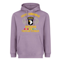 Lavender Airborne 101st division Heavyweight Hoodie - linhVisuals