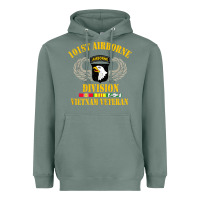 Sage Airborne 101st division Heavyweight Hoodie - linhVisuals