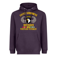 Plum Airborne 101st division Heavyweight Hoodie - linhVisuals