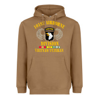 Toasted Coconut Airborne 101st division Heavyweight Hoodie - linhVisuals
