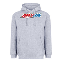 Heather Grey #amsoil Heavyweight Hoodie - linhVisuals