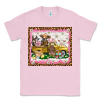 Bubblegum Pink Easter Day with farm animals tumbler Classic Tee - HowdyJamesFarm