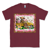 Burgundy Easter Day with farm animals tumbler Classic Tee - HowdyJamesFarm