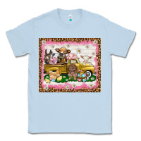 Dusty Blue Easter Day with farm animals tumbler Classic Tee - HowdyJamesFarm