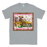 Heather Grey Easter Day with farm animals tumbler Classic Tee - HowdyJamesFarm