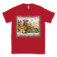 Red Easter Day with farm animals tumbler Classic Tee - HowdyJamesFarm